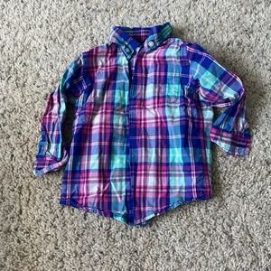 Janie and Jack boys plaid button up